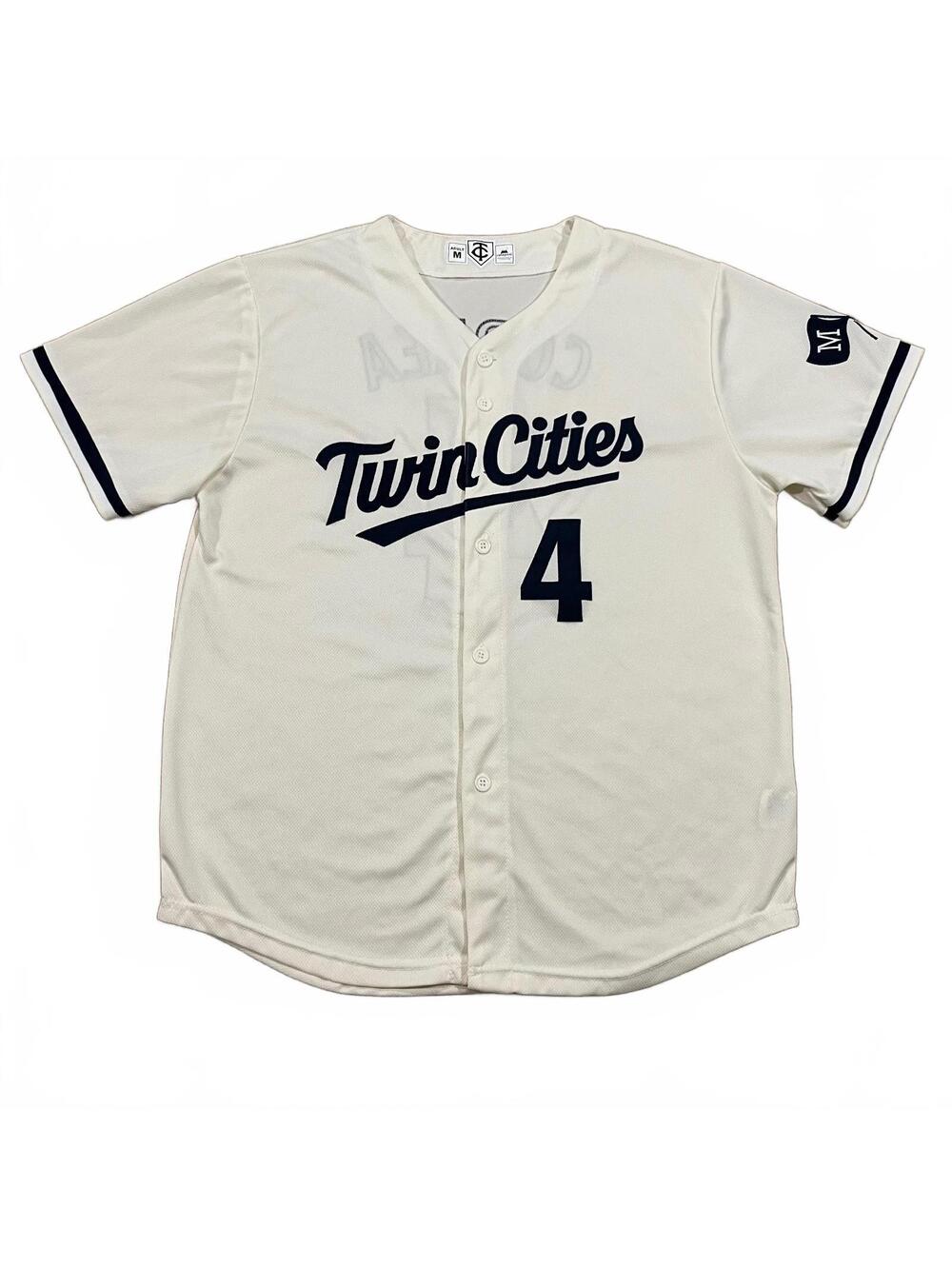 Minnesota Twins MLB Cotopaxi Jersey Carlos Correa #4 Cream Size Medium